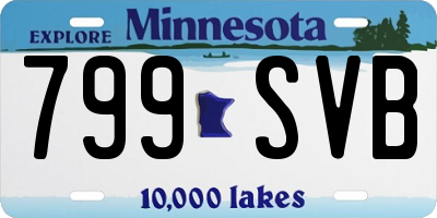 MN license plate 799SVB
