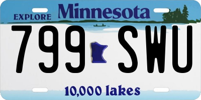 MN license plate 799SWU