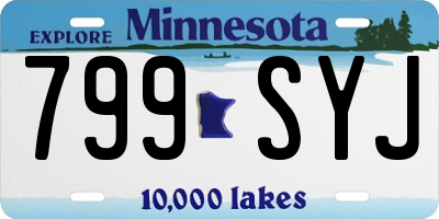 MN license plate 799SYJ