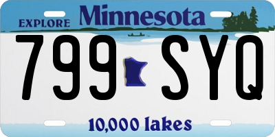 MN license plate 799SYQ