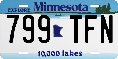 MN license plate 799TFN