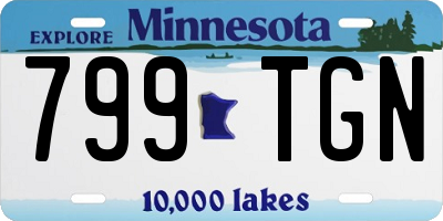 MN license plate 799TGN