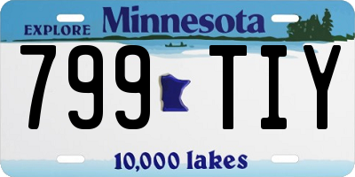 MN license plate 799TIY