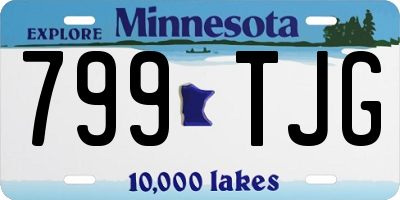 MN license plate 799TJG