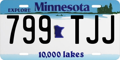 MN license plate 799TJJ