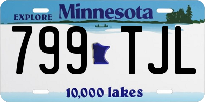MN license plate 799TJL