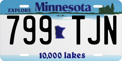 MN license plate 799TJN