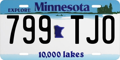 MN license plate 799TJO