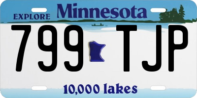 MN license plate 799TJP