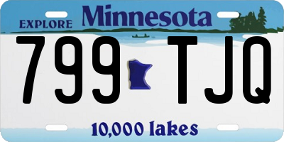 MN license plate 799TJQ