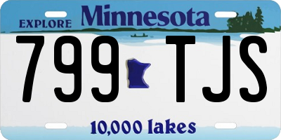 MN license plate 799TJS