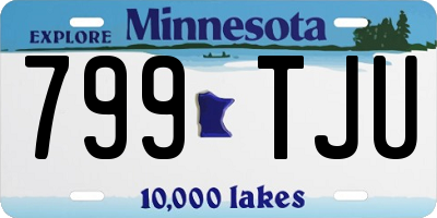 MN license plate 799TJU