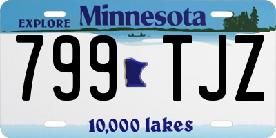 MN license plate 799TJZ