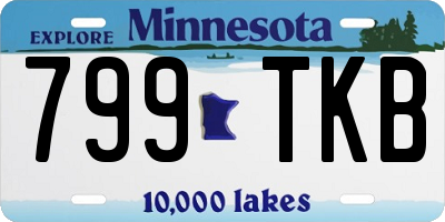 MN license plate 799TKB