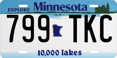 MN license plate 799TKC