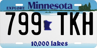 MN license plate 799TKH