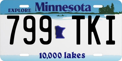 MN license plate 799TKI