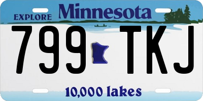 MN license plate 799TKJ