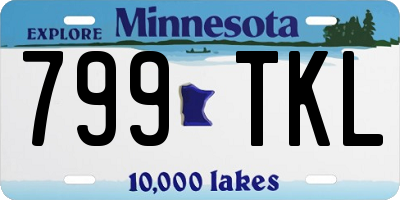 MN license plate 799TKL