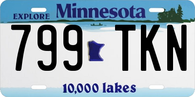 MN license plate 799TKN