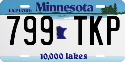MN license plate 799TKP