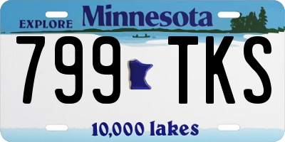 MN license plate 799TKS