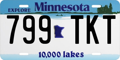 MN license plate 799TKT