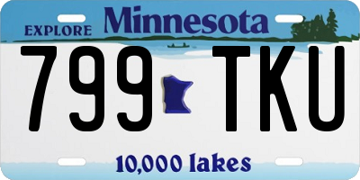 MN license plate 799TKU