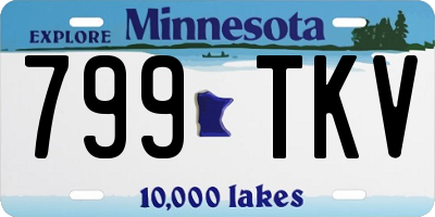 MN license plate 799TKV