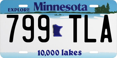 MN license plate 799TLA