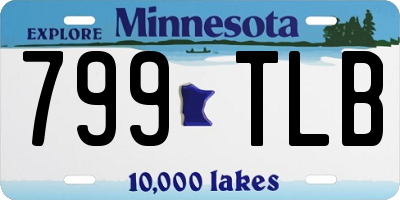 MN license plate 799TLB