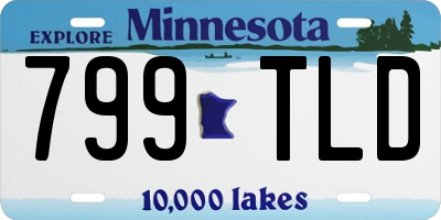 MN license plate 799TLD