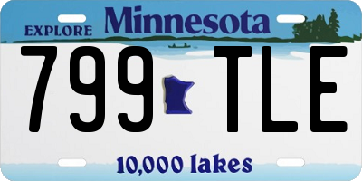 MN license plate 799TLE