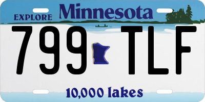 MN license plate 799TLF