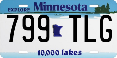 MN license plate 799TLG