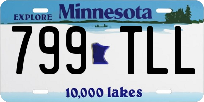 MN license plate 799TLL