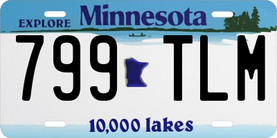 MN license plate 799TLM