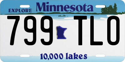 MN license plate 799TLO