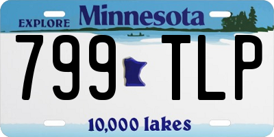 MN license plate 799TLP