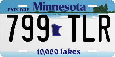 MN license plate 799TLR