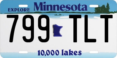 MN license plate 799TLT