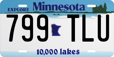 MN license plate 799TLU