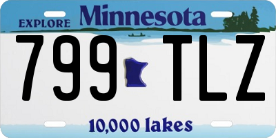 MN license plate 799TLZ
