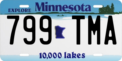 MN license plate 799TMA