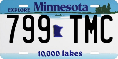 MN license plate 799TMC
