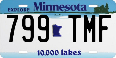 MN license plate 799TMF