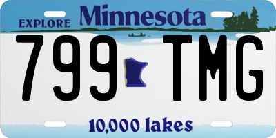 MN license plate 799TMG