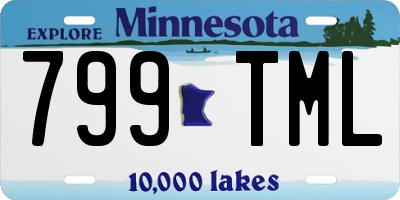 MN license plate 799TML