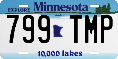 MN license plate 799TMP