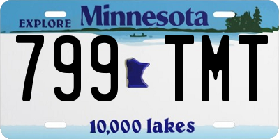 MN license plate 799TMT